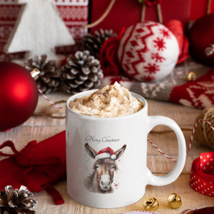 God Jul Donkey, anpassningsbar Mugg