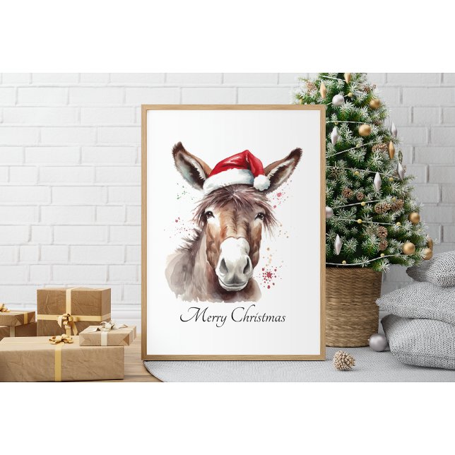God Jul Donkey, anpassningsbar Poster (Skapare uppladdad)