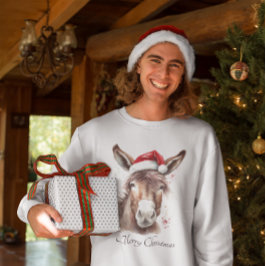 God Jul Donkey, anpassningsbar T Shirt
