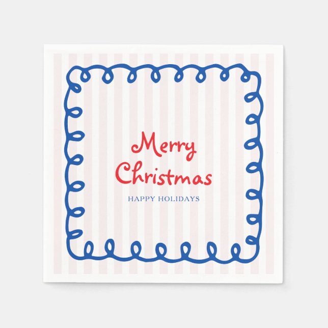 God jul doodle söß jul pappersservett (Framsidan)