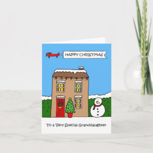 God Jul Dotterdotter Festiva Hus Helgkort