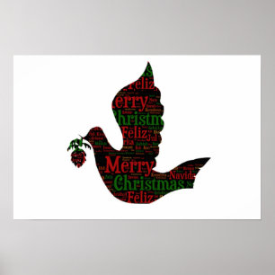 God jul Dove Poster