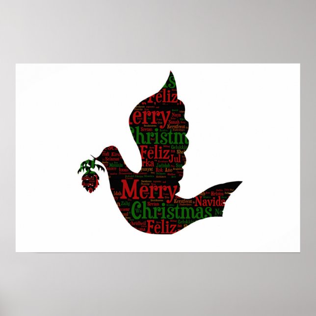 God jul Dove Poster (Framsidan)