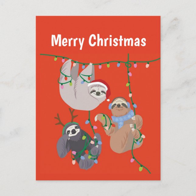 God Jul Dovendyr Helg Vykort (Framsida)