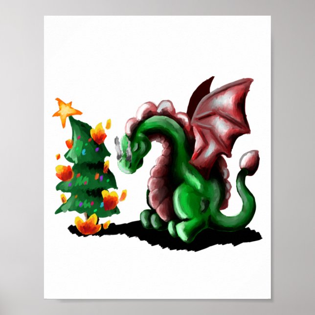 God jul Dragon Poster (Framsidan)