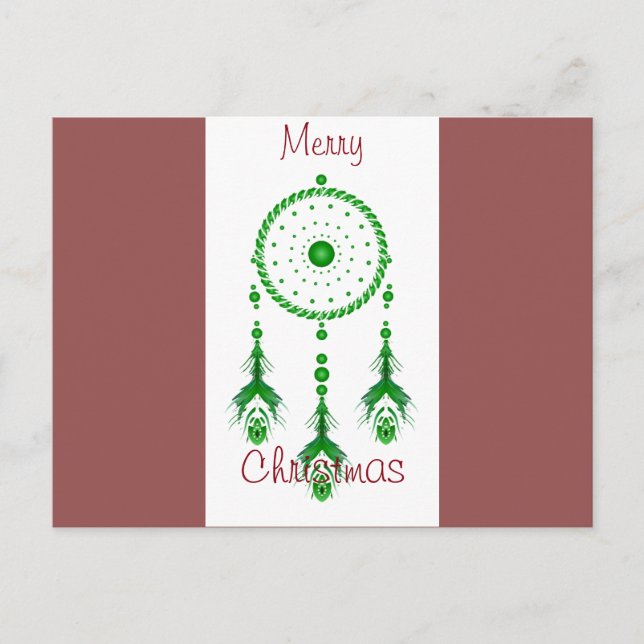 God jul Dreamcatcher-vykort Helg Vykort (Framsida)