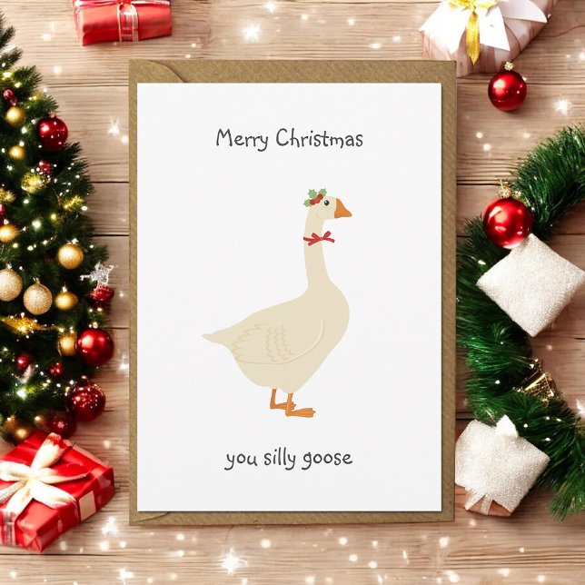 God jul Du Fånig Goose Julkort (Skapare uppladdad)