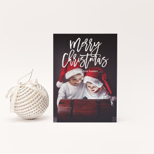 GOD JUL Dubbla-sidig fotojul Julkort