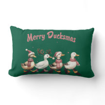 God jul Ducksmas Dekorativ kudde