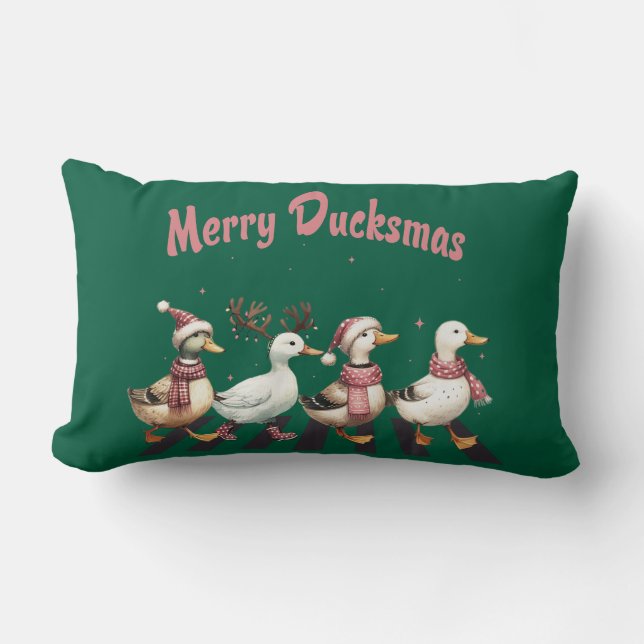 God jul Ducksmas Dekorativ kudde (Framsida)
