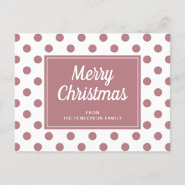 God jul Dusty Ro Rosa Polka Dust Vykort
