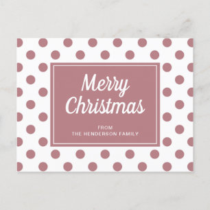 god jul Dusty Ro Rosa Polka Dust Vykort