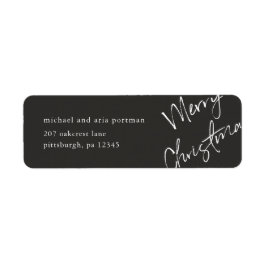 God jul e-poststämpel returadress etikett