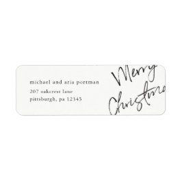 God jul e-poststämpel returadress etikett