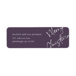 God jul e-poststämpel returadress etikett