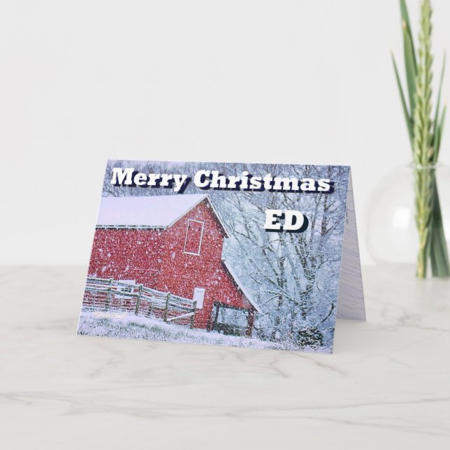 God jul ED-kort Helgkort (Framsida)