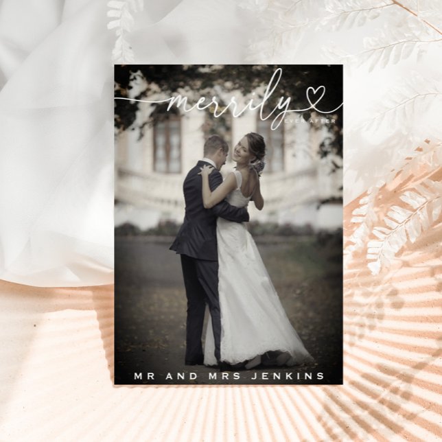 God Jul efter Bröllop Vykort (Skapare uppladdad)