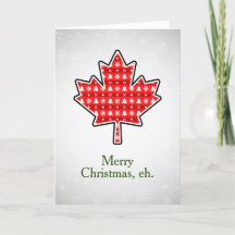 God jul Eh Canadian Julhälsningar Card