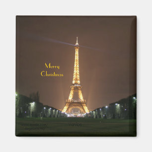 God jul - Eiffel Torn Magnet