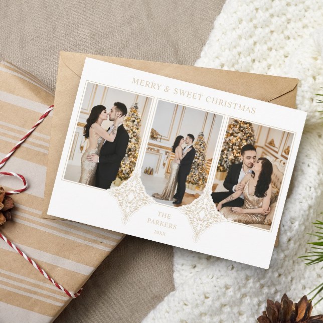 God Jul Elegant 3 Foton Collage (Skapare uppladdad)