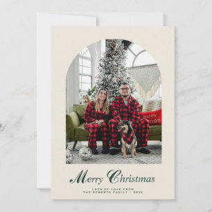 God jul Elegant Arch Photo Julkort