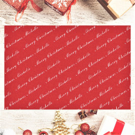 God jul Elegant Calligraphy Text Red White