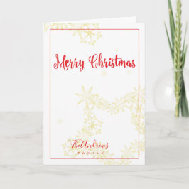 God jul Elegant Design med Snöflingor Helgkort