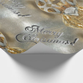 God jul Elegant Faux Guld, Silver Presentpapper