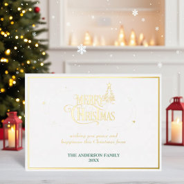 God jul Elegant Grafiktypografi vit