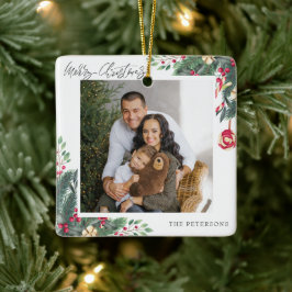 God jul Elegant, jul, foto för Hälsning Julgransprydnad Keramik