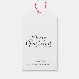 God jul elegant-kalligrafi presentetikett