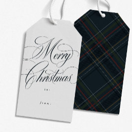 God jul elegant marinblå högtid presentetikett