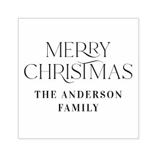 God jul elegant, modern typografi stämpel