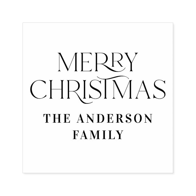 God jul elegant, modern typografi stämpel (Tryck)