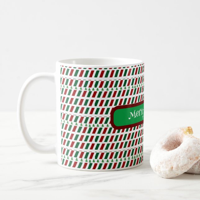 God jul Elegant och modern anpassning Kaffemugg (Med munk)