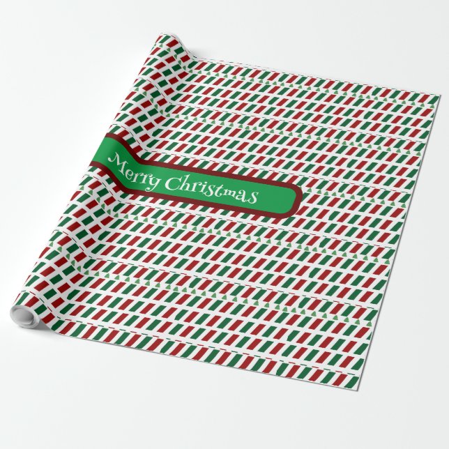 God jul Elegant och modern anpassning Presentpapper (Utrullad)