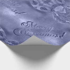 God jul Elegant Silver Blue Presentpapper
