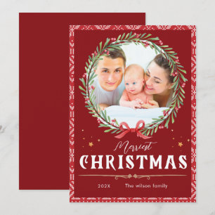 God Jul-Elegant - skript Fotojul Inbjudningar