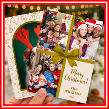 God Jul Elegant Slinga Present Foto Collage