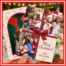 God Jul Elegant Slinga Present Foto Collage