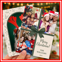 God Jul Elegant Slinga Present Foto Collage