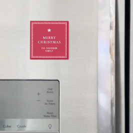 God jul Elegant Snyggt Chic Grekiska Meander Magnet