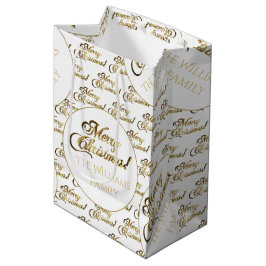 God jul Elegant  Vit Guld Lägg till Namn