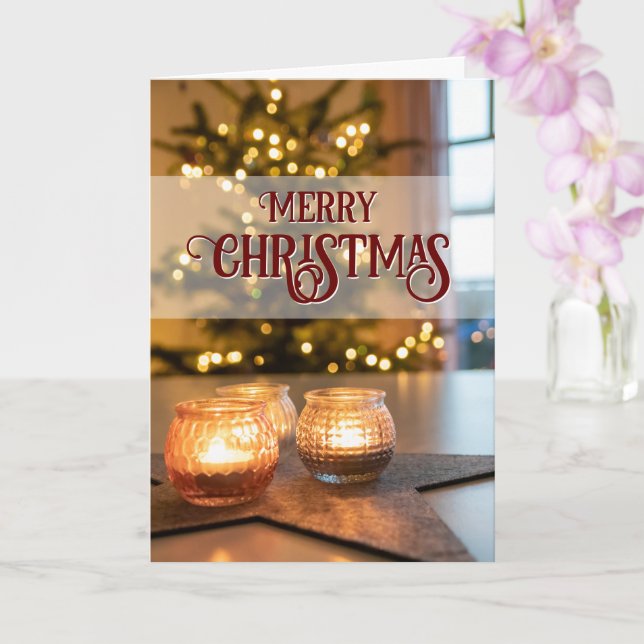 God Jul eleganta julgransljus Kort (Orkide)