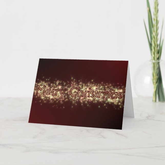 God jul elegantens julsparklappar kort (Framsida)