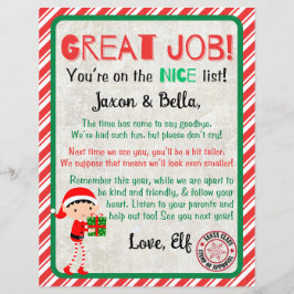 God Jul, Elf Adjö, Brev