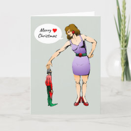 God jul Elf-fotokort Helgkort