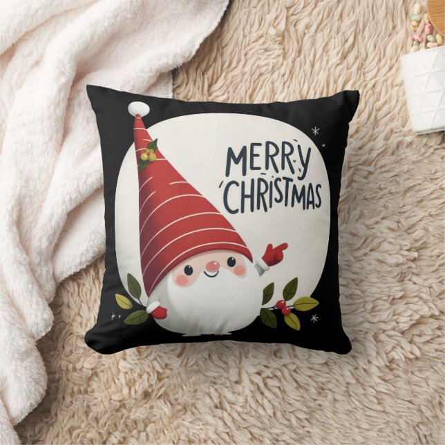 God jul Elf Hat Kudde (Filt)