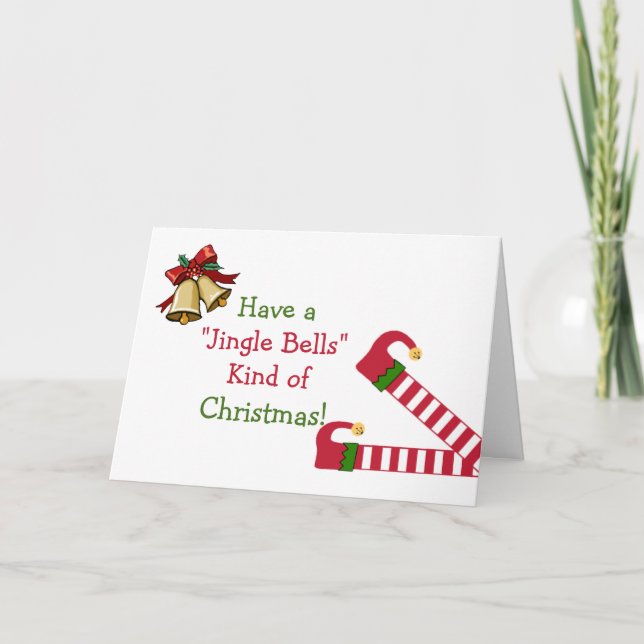 God jul Elf Helgkort (Framsida)