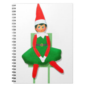 God jul Elf på ordförande Anteckningsbok